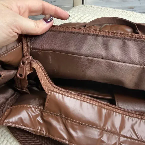 BEIS The Expandable Tote Maple Brown Retired Discontinued Bag Flawed - Picture 6 of 16